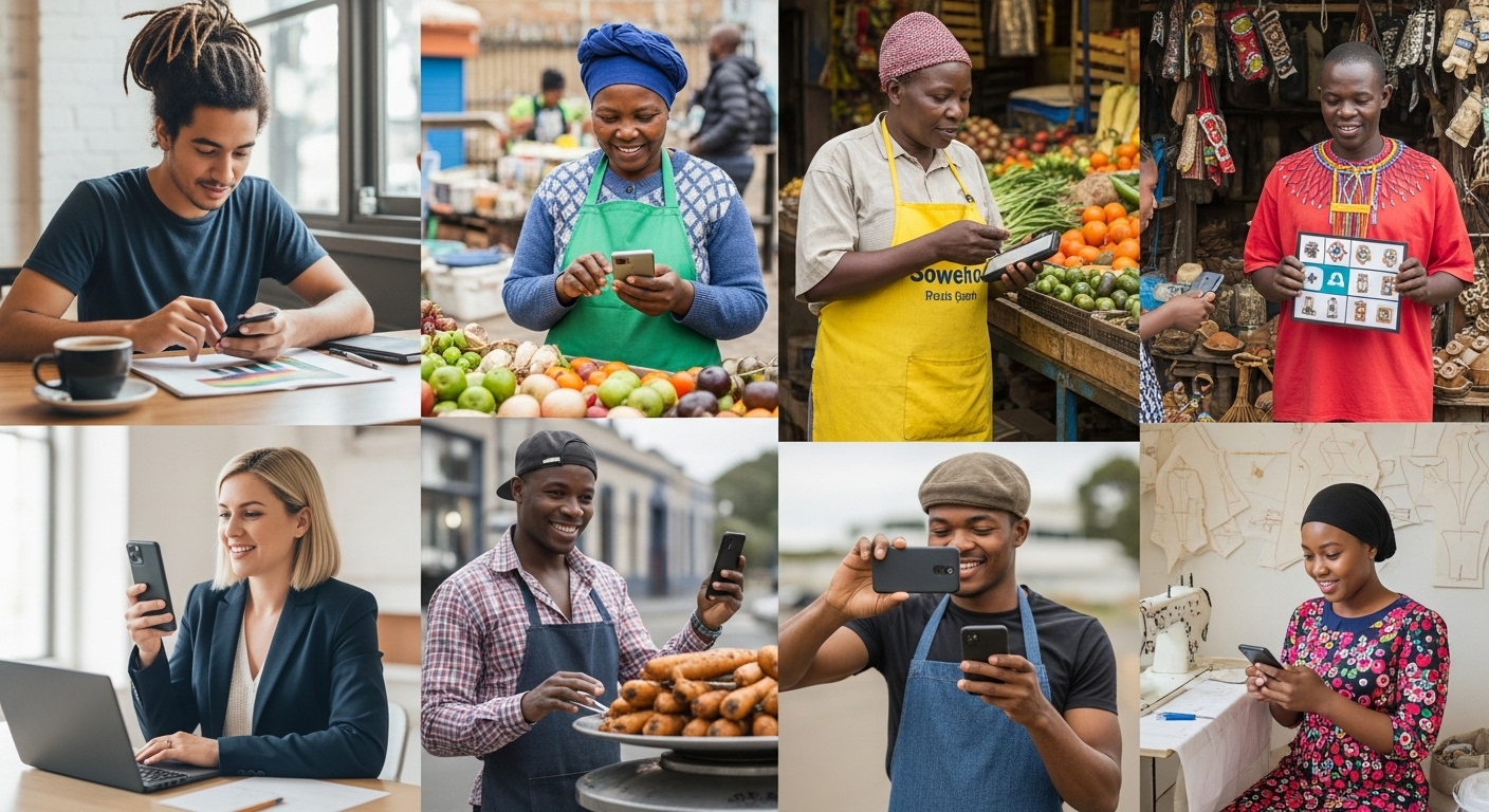 Abstract background representing digital growth and connectivity