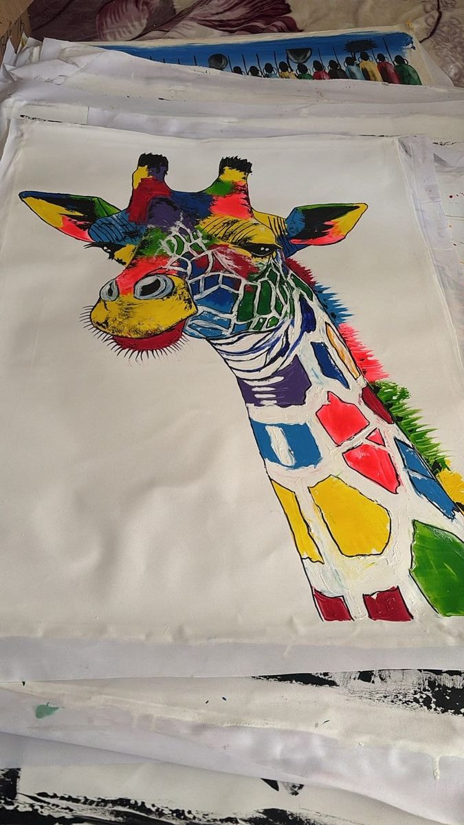 Vibrant African artwork — M N Arts Hout Bay