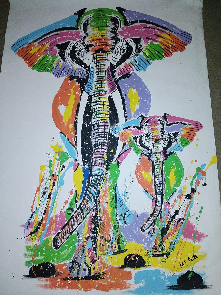 Colourful African cultural artwork — M N Arts
