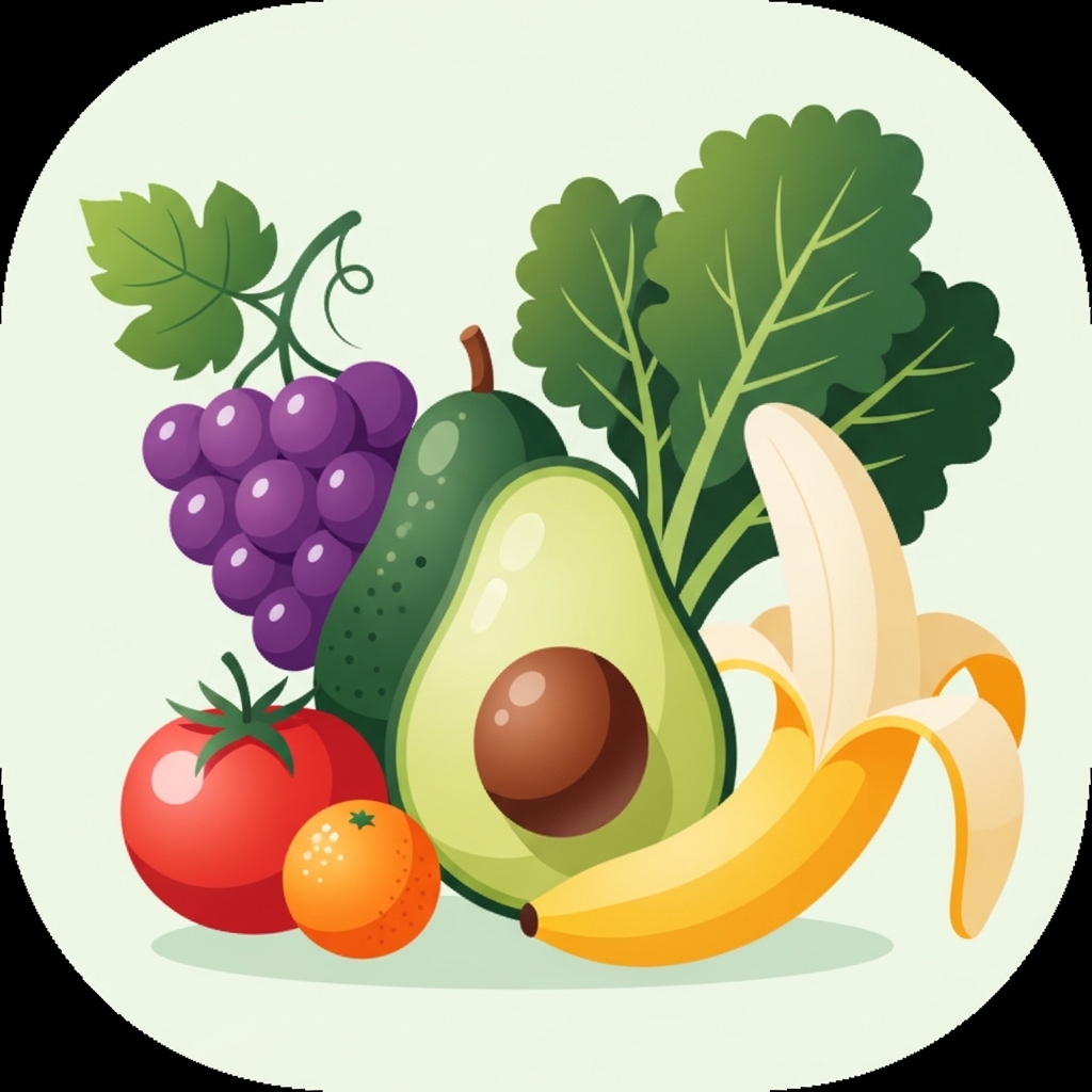 Organic seasonal fruits and vegetables